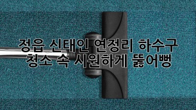 💦 정읍 신태인 연정리 하수구 청소, 속 시원하게 뚫어뻥! 🛠️